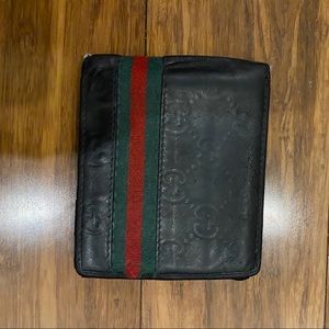Gucci leather wallet - Black - Authentic